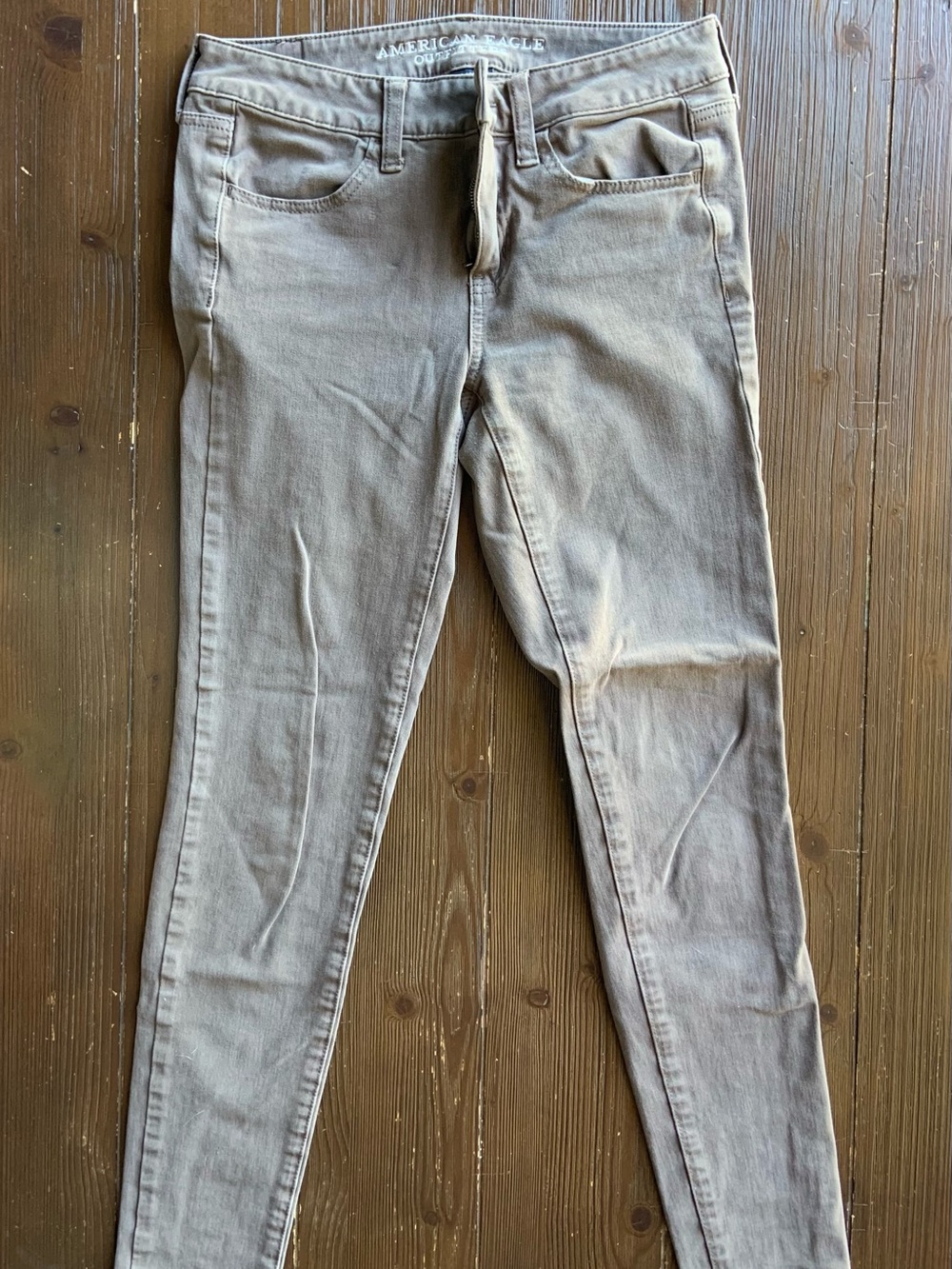 American Eagle Outfitters Taupe Skinny Jeans